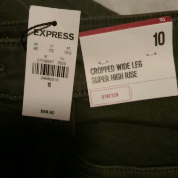 Super High Waisted Cropped Wide Leg Pant - Picture 2 of 2